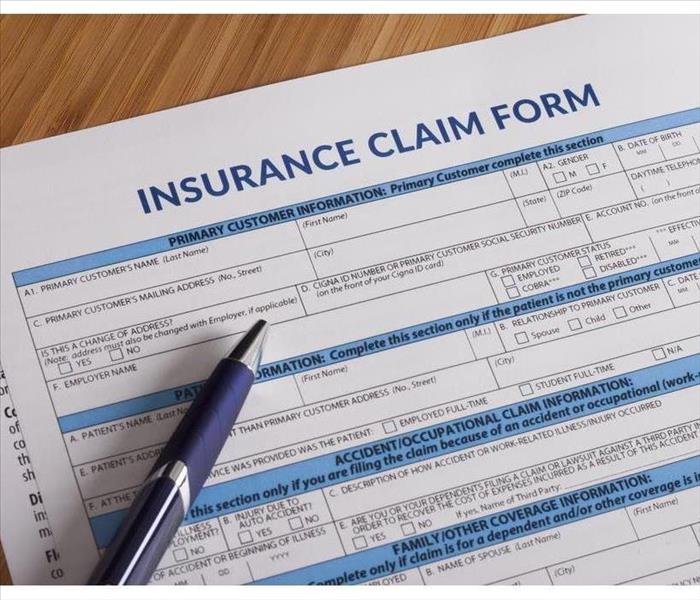Insurance claims form